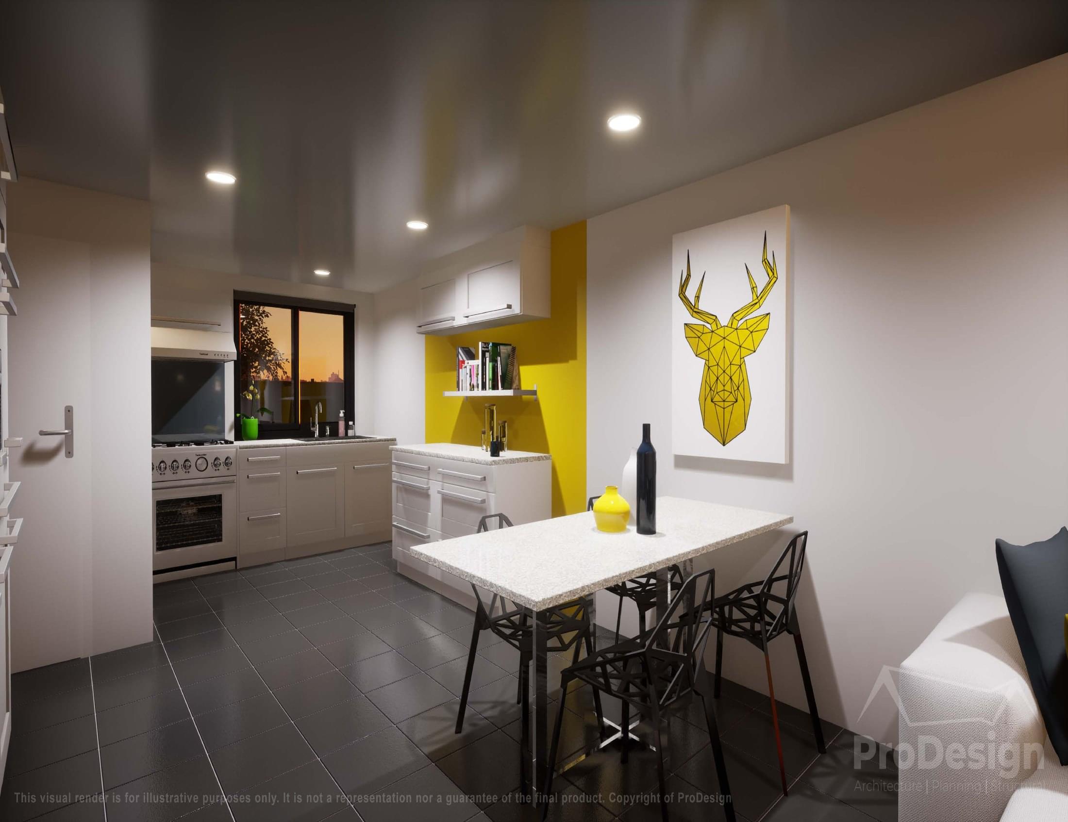 Kitchen and dining space